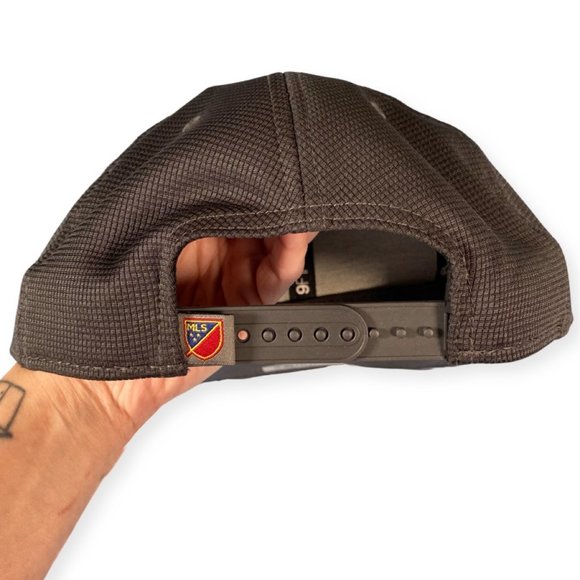 New Era MLS Real Salt Lake RSL Snapback Hat Official Charcoal Grey Game Cap - Picture 4 of 7